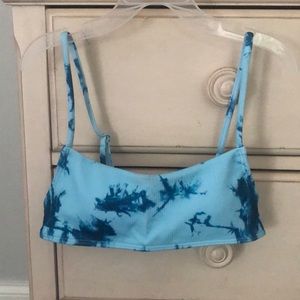s tie-dye ribbed bikini top from romwe